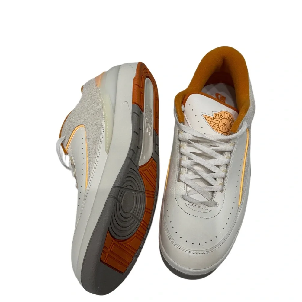 NIKE AIR JORDAN 2 RETRO LOW SAIL-MELON TINT-LIGHT CURRY SZ 18 [DV9956-118] Shoes